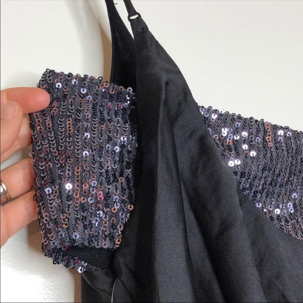 Free People Turn it On Black Sequin Cami Small - Picture 9 of 13
